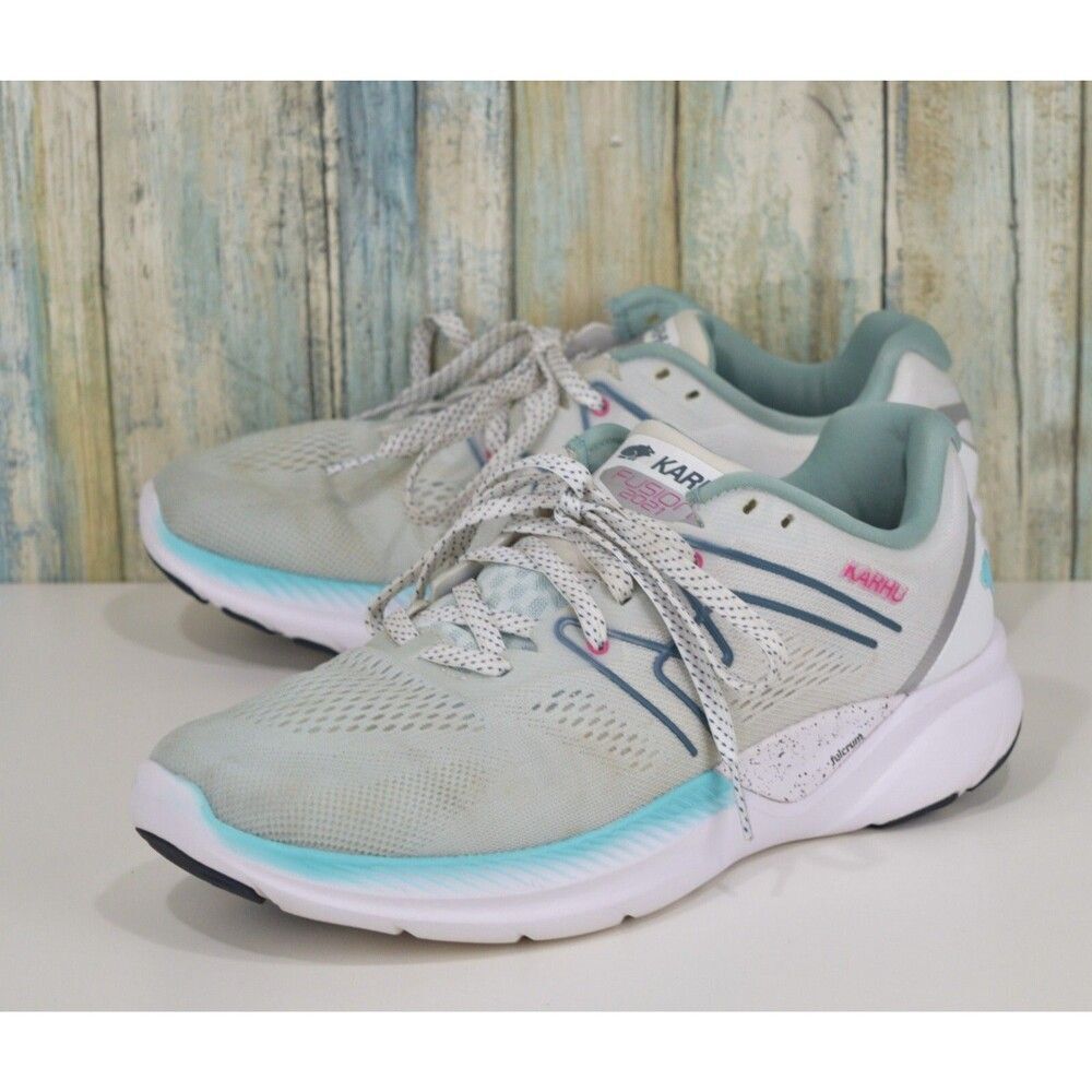 Karhu Fusion Ortix  2021 Women’s Size 9.5 Running Shoes White Blue Pink Athletic